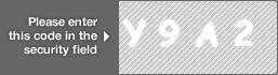 captcha code for visual authentication  letter Y number 9 letter A number 2